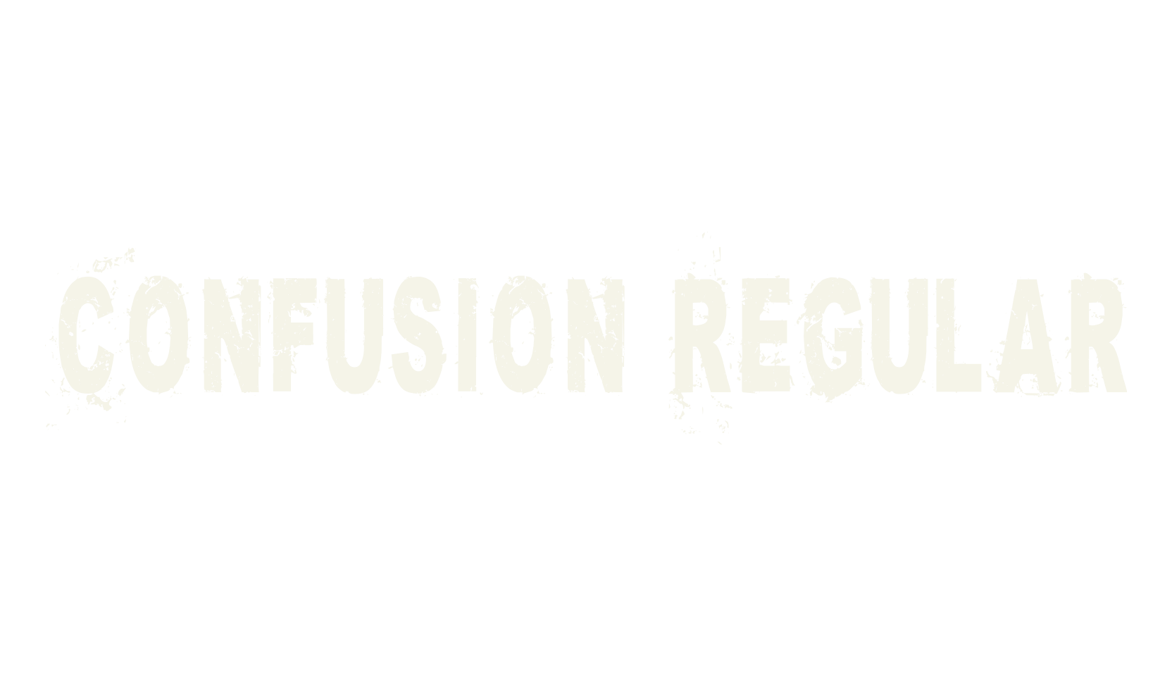 Confusion Regular, sans font preview