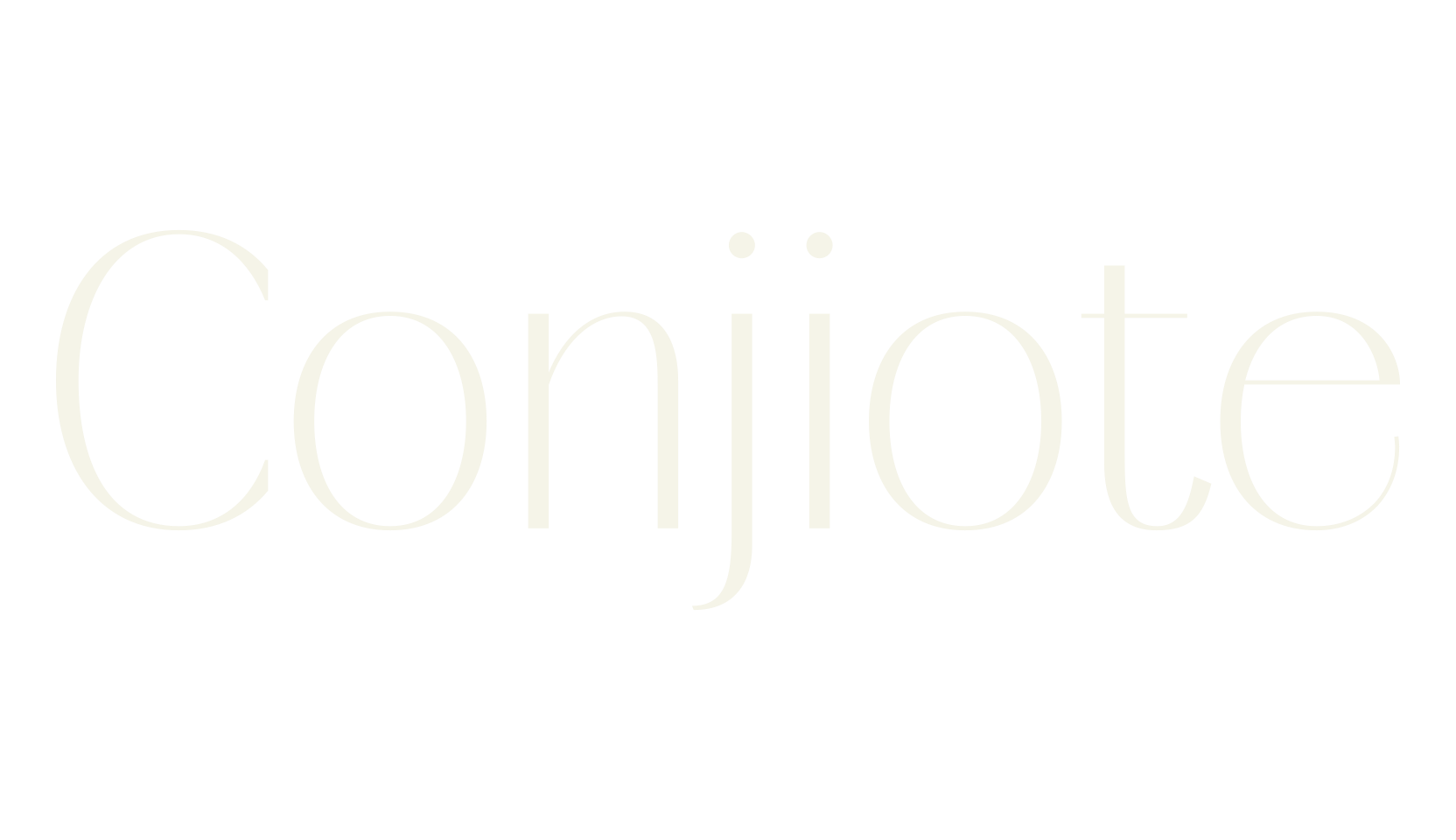 Conjiote, cool font preview
