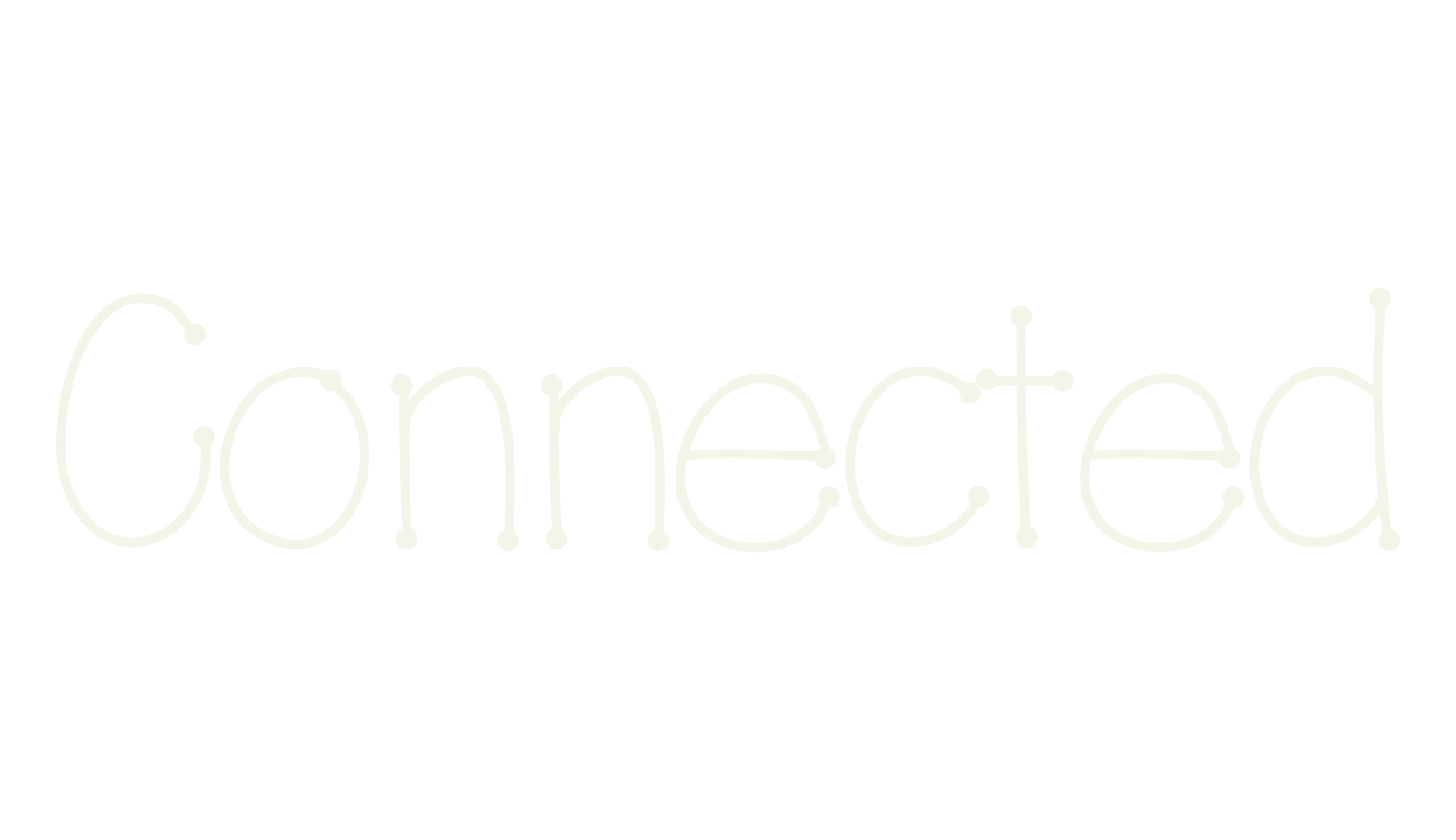 Connected, handwritten font preview