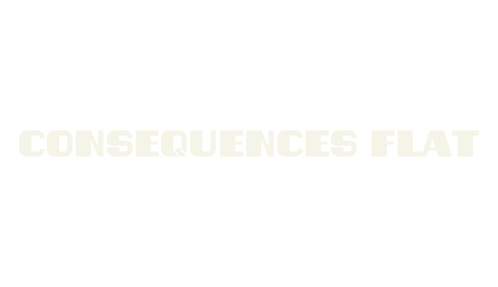 Consequences Flat, sans serif font preview