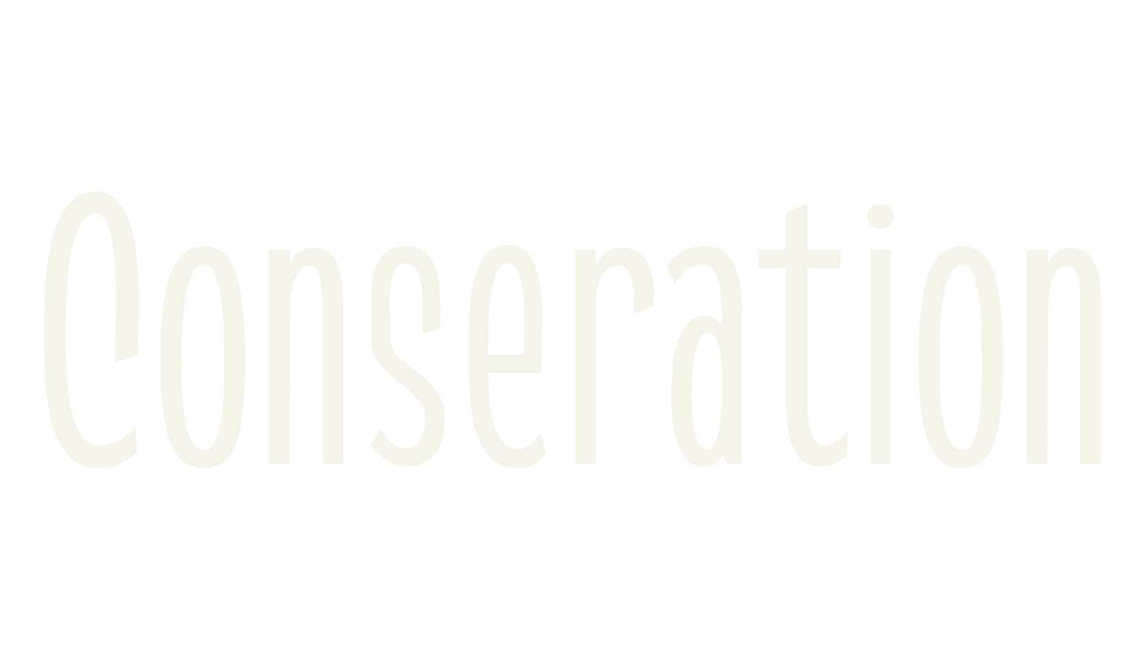 Conseration, sans font preview