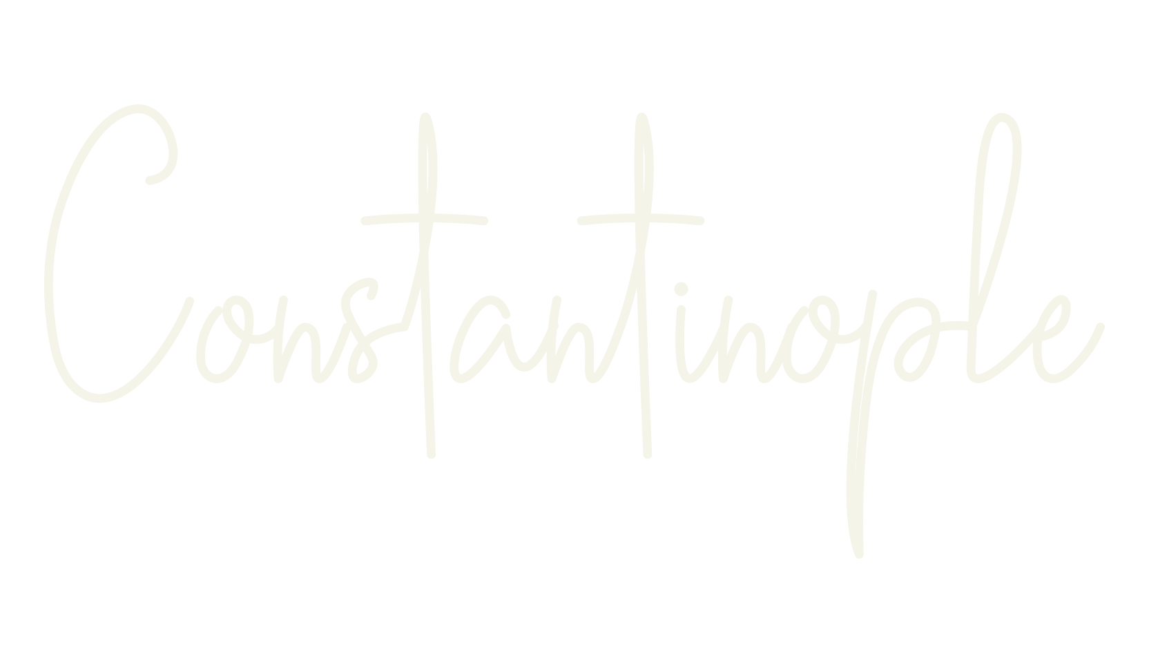 Constantinople, letter font preview
