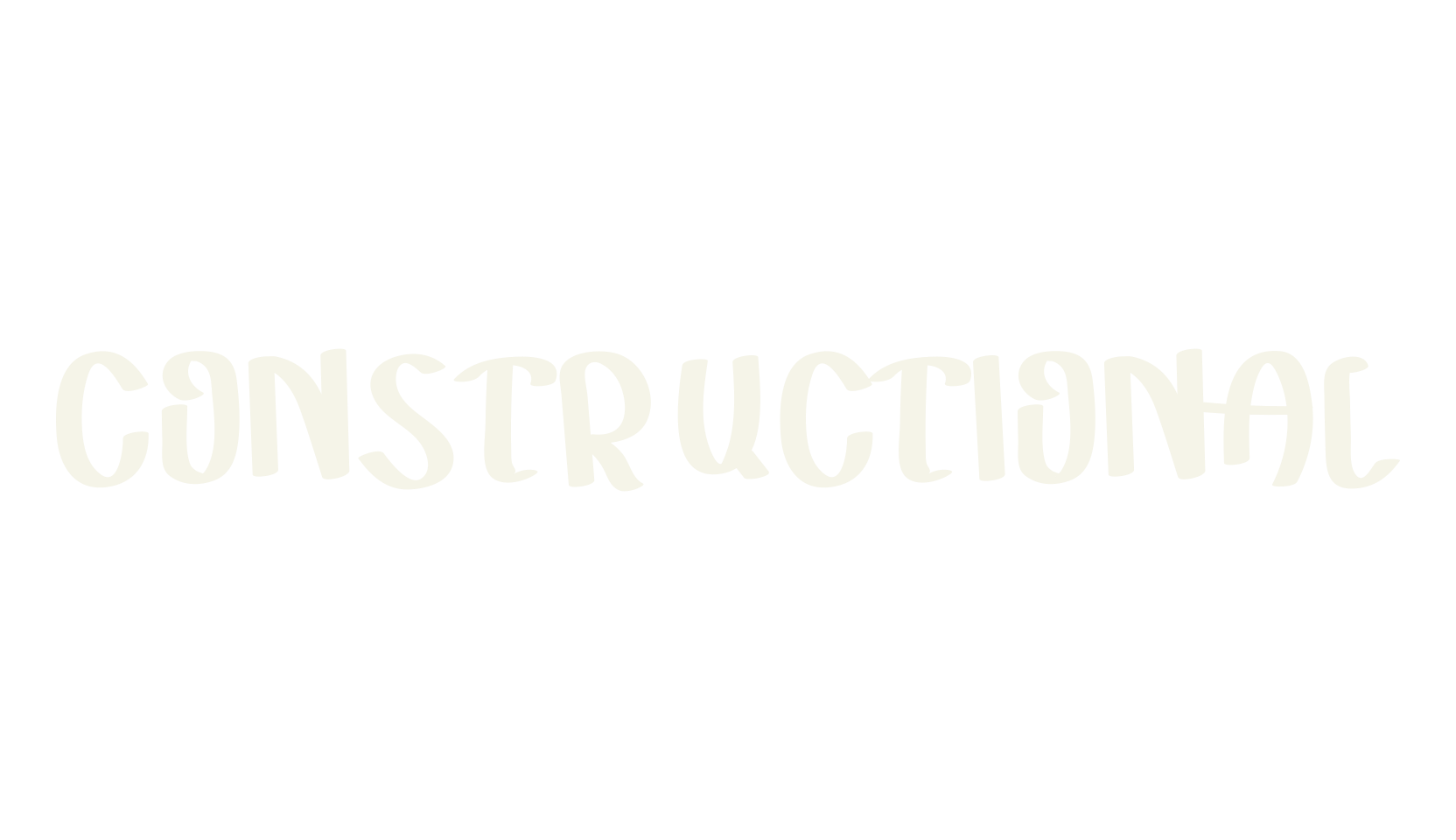 CONSTRUCTIONAL, outline font preview