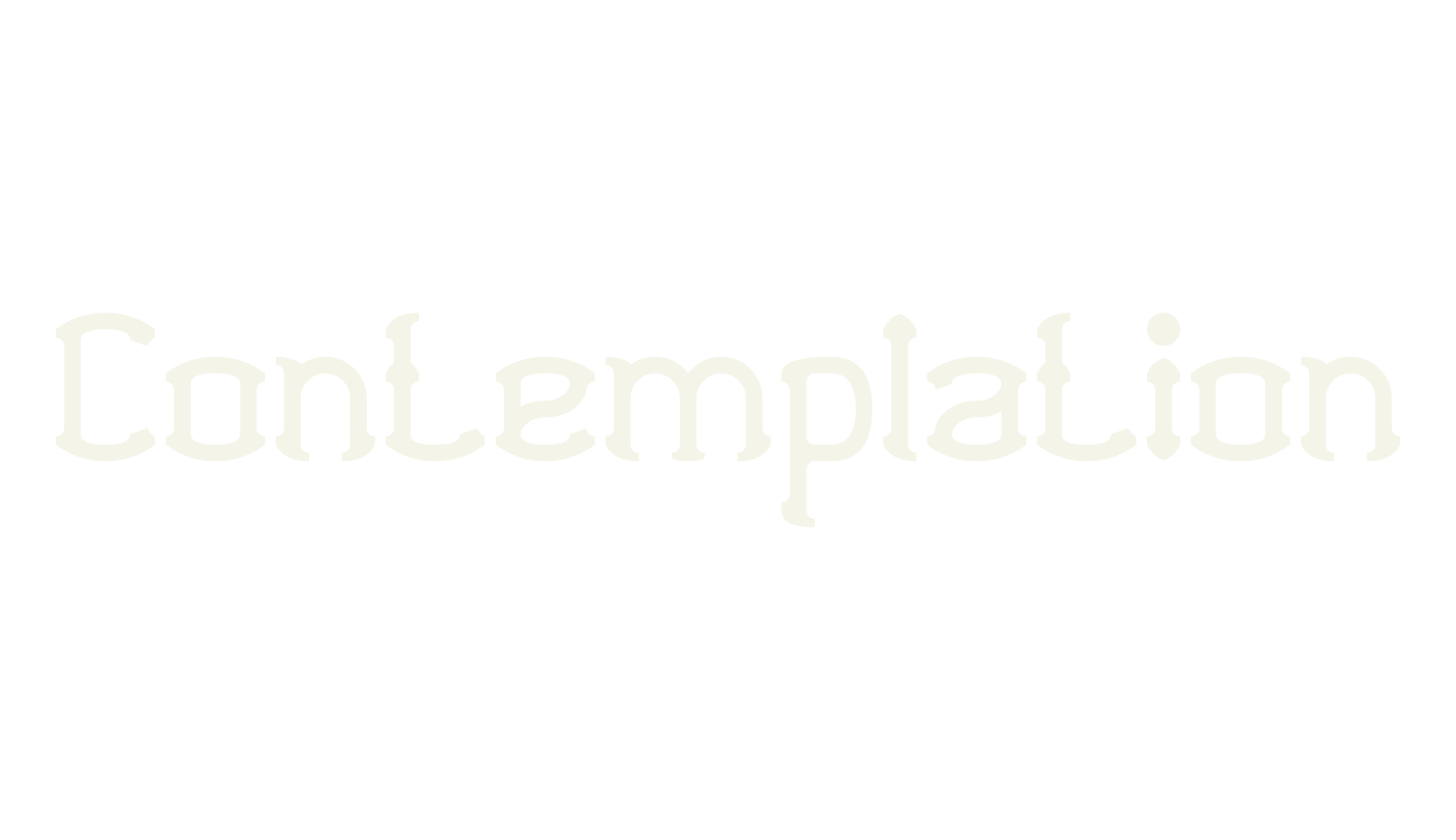 Contemplation, fantasy font preview