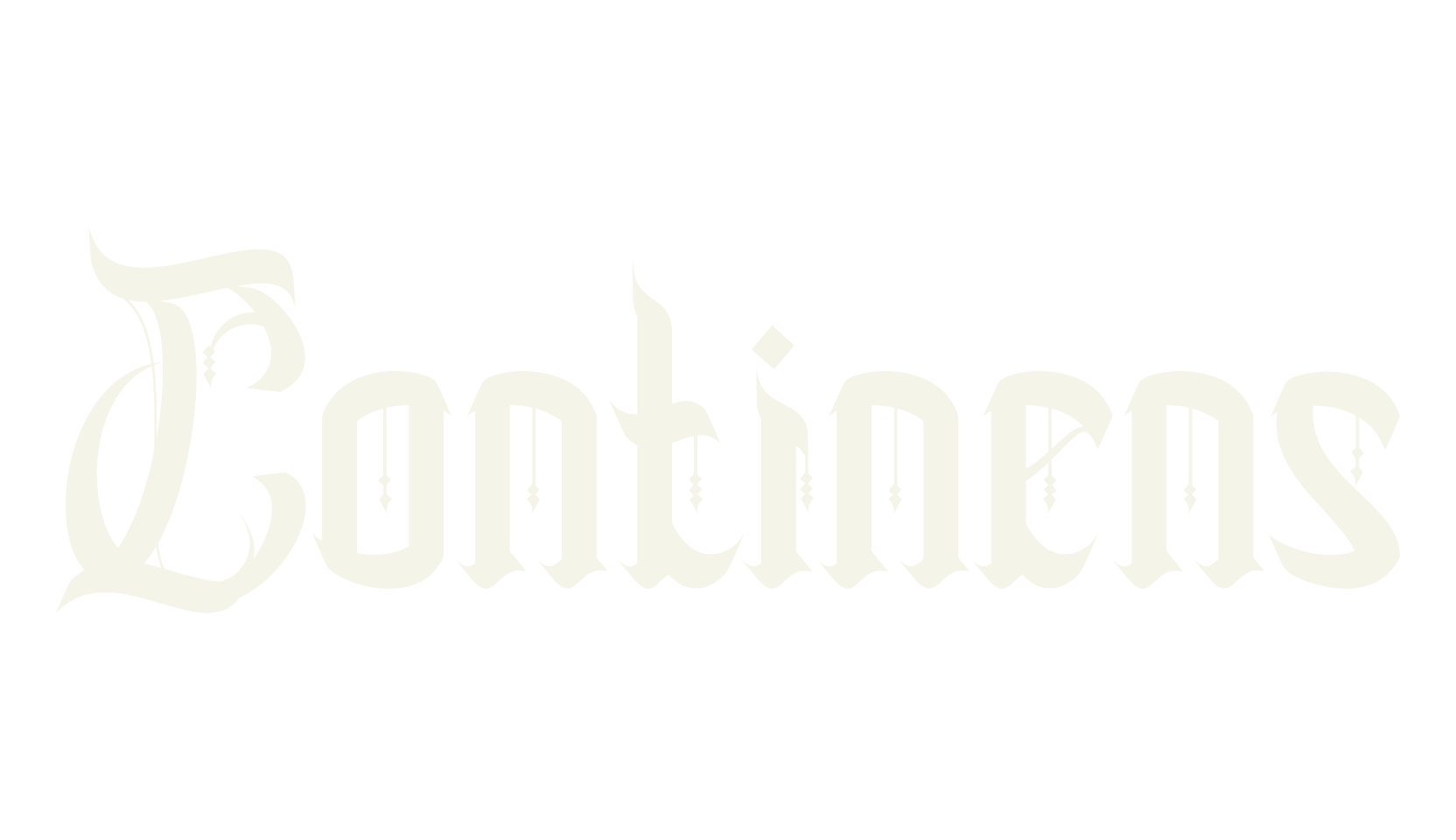 Continens, old english font preview