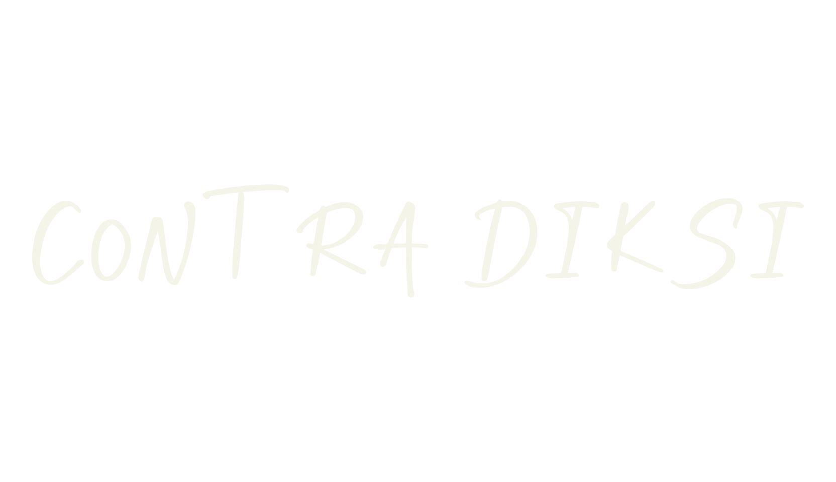 Contra Diksi, doodles font preview