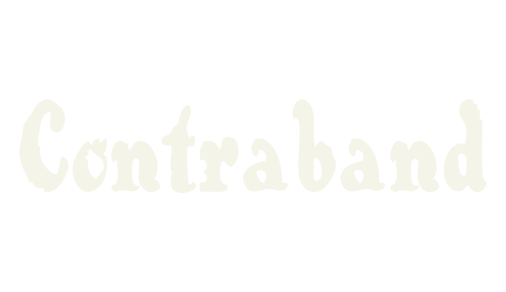 Contraband, display font preview