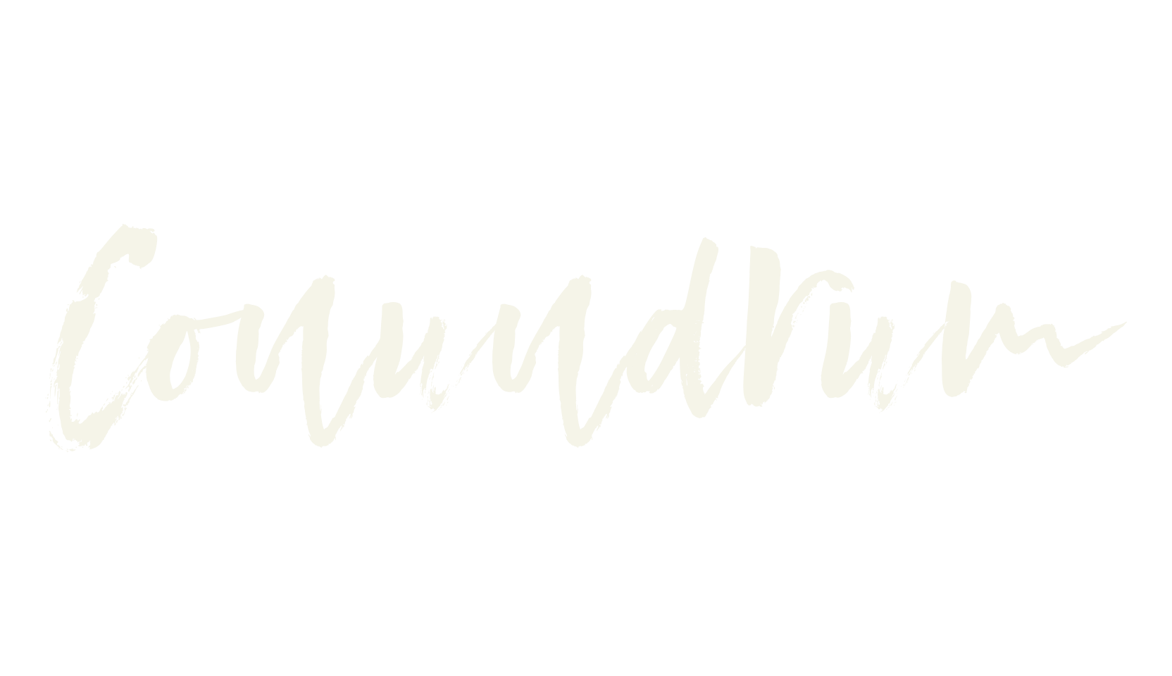 Conundrum, paintbrush font preview