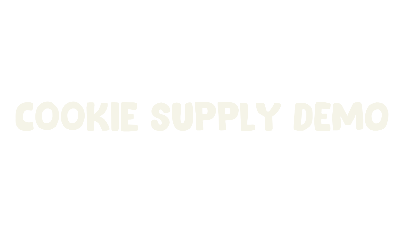 Cookie Supply DEMO, display market font preview