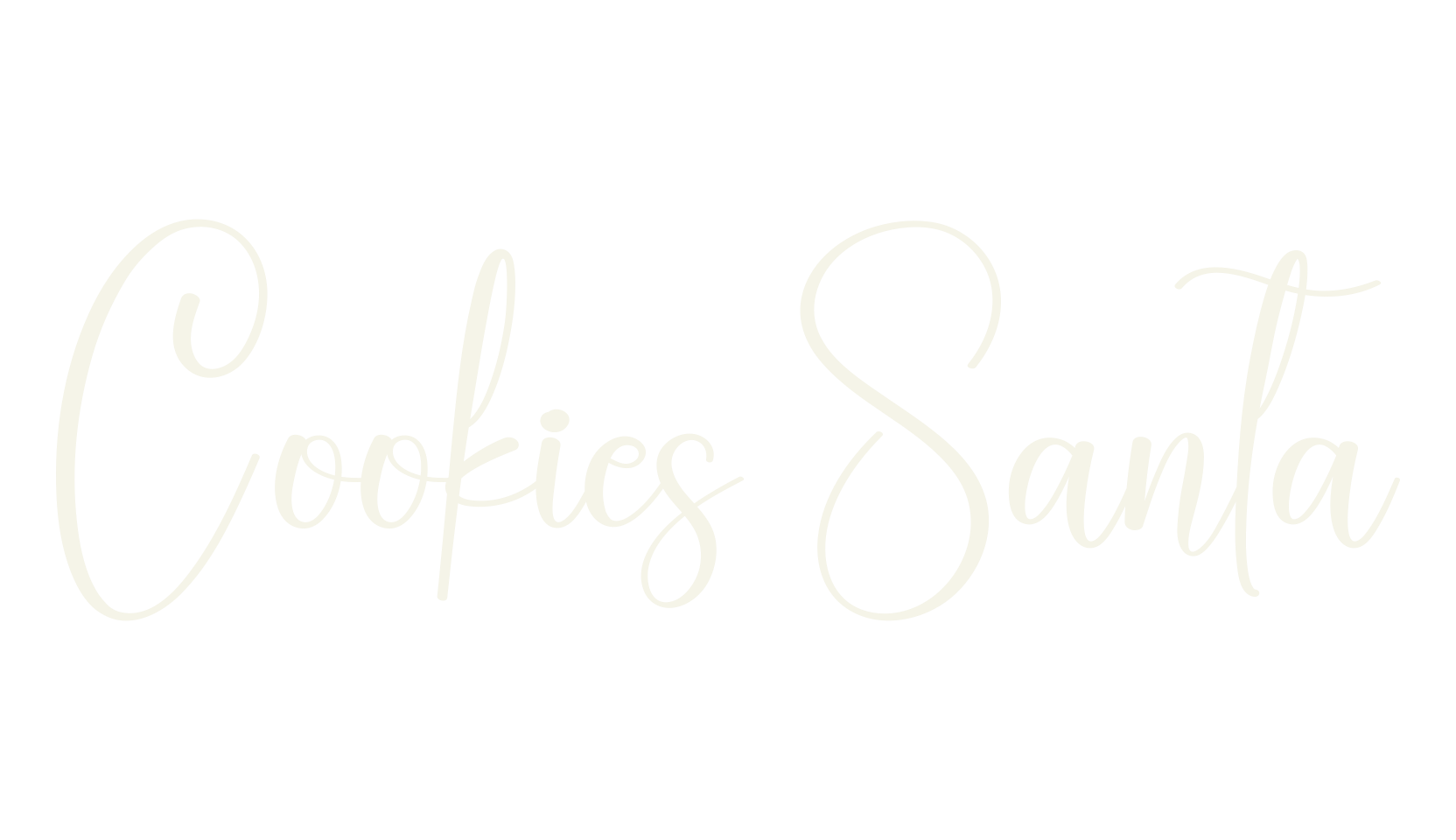 Cookies Santa, calligraphy font preview