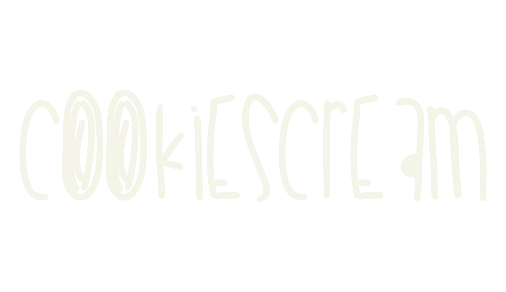 Cookiescream, handwritten font preview