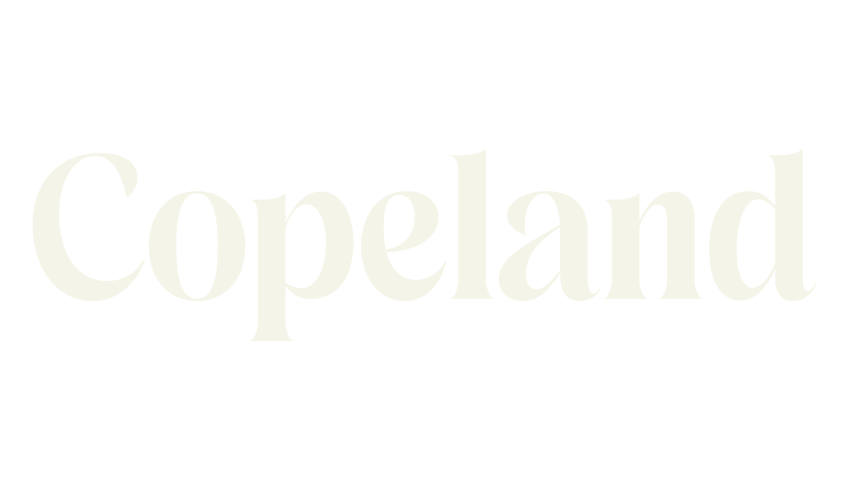 Copeland, serif font preview