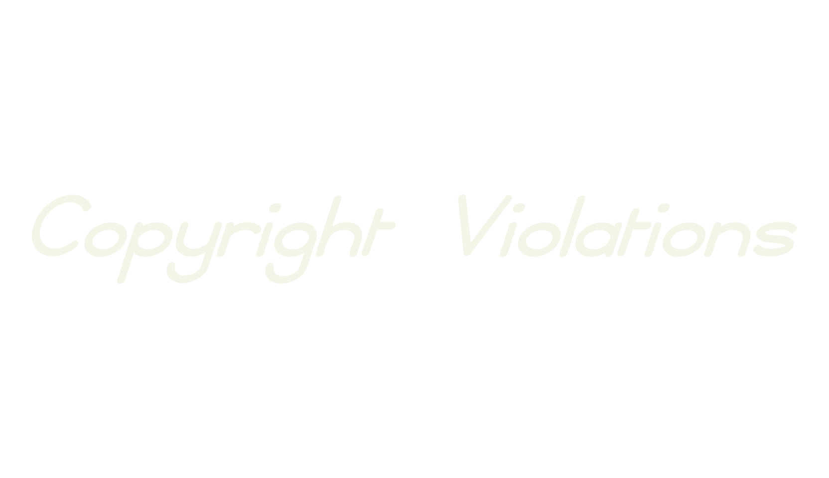Copyright Violations, sans font preview