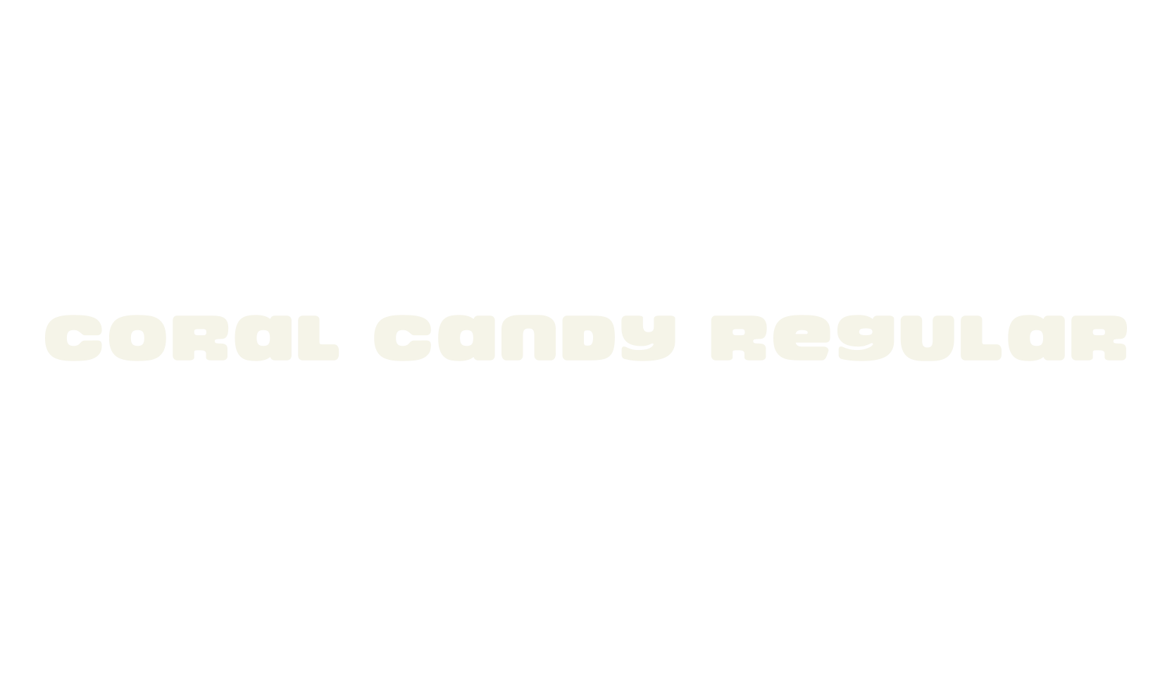 Coral Candy Regular, sans font preview