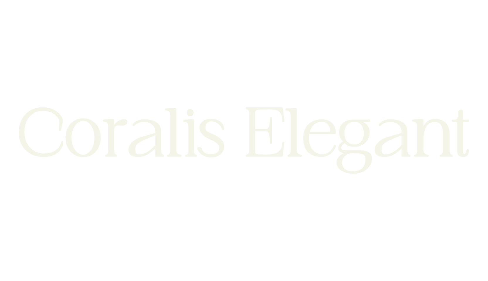 Coralis Elegant, magazine font preview