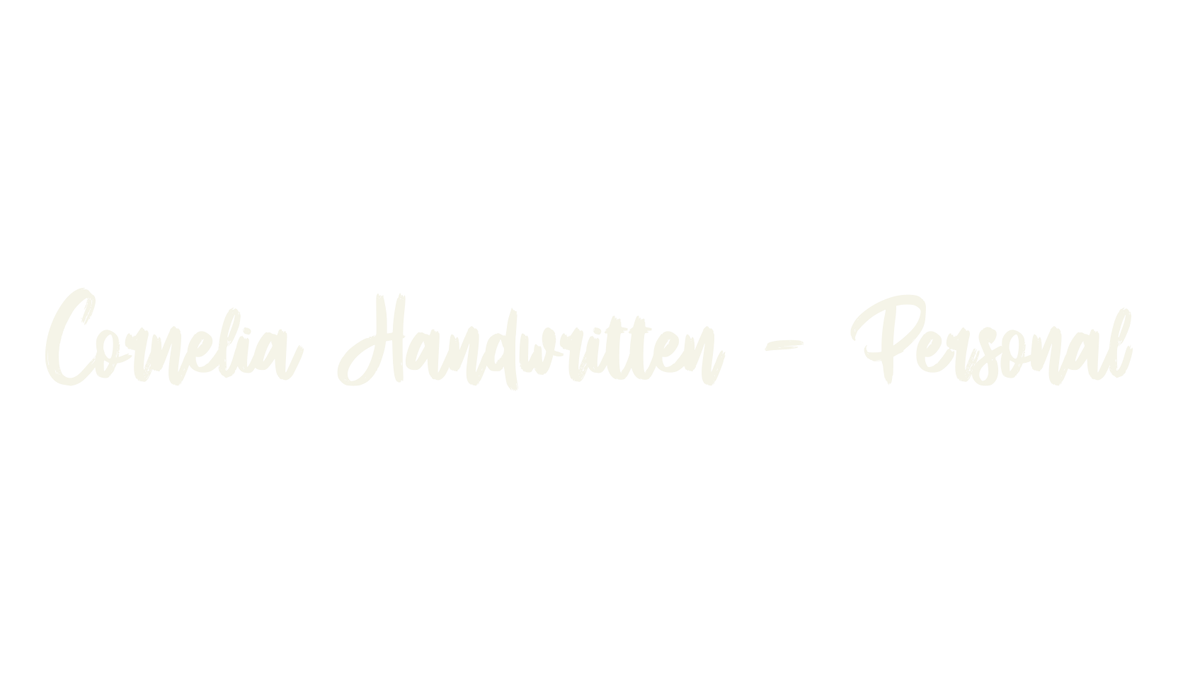 Cornelia Handwritten - Personal, handwriting font preview