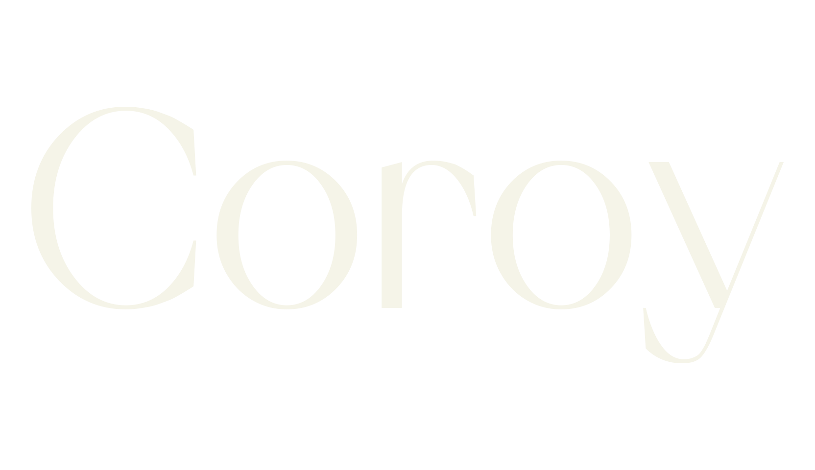 Coroy, sans serif font preview