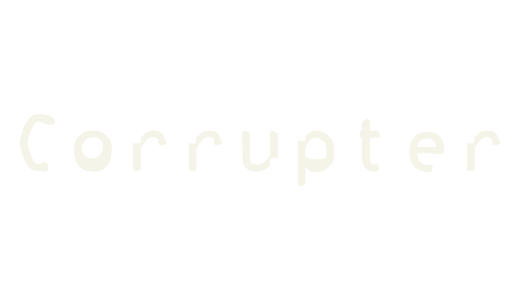 Corrupter, decorative font preview