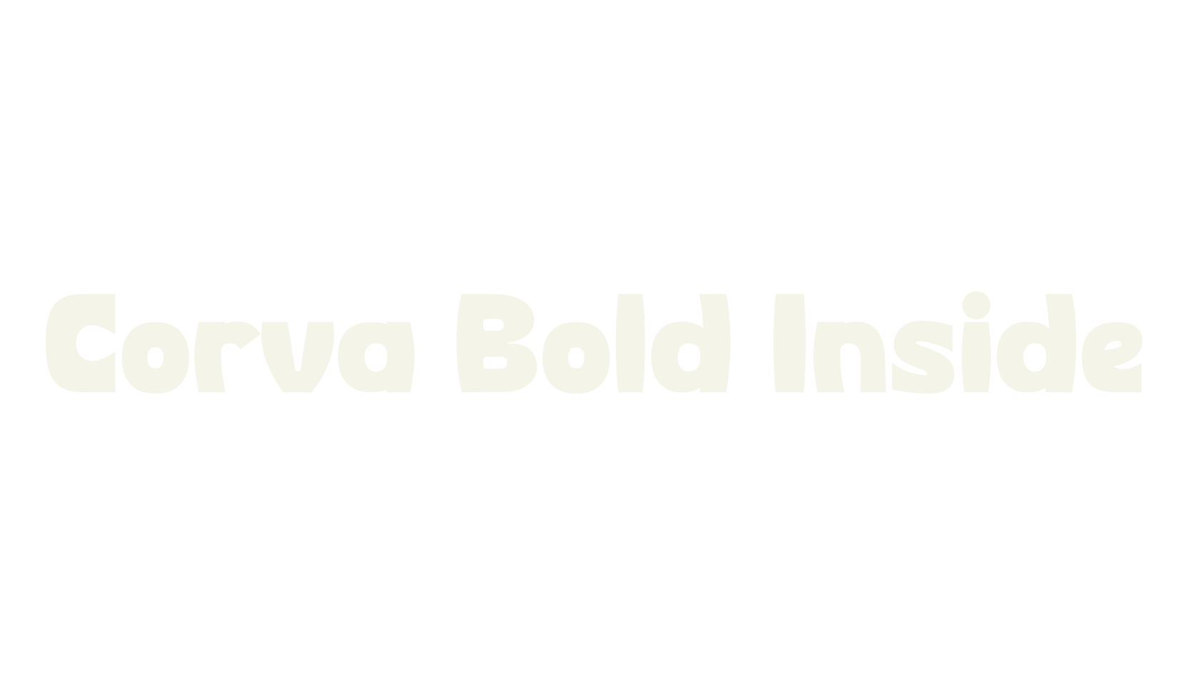 Corva Bold Inside, sans serif font preview