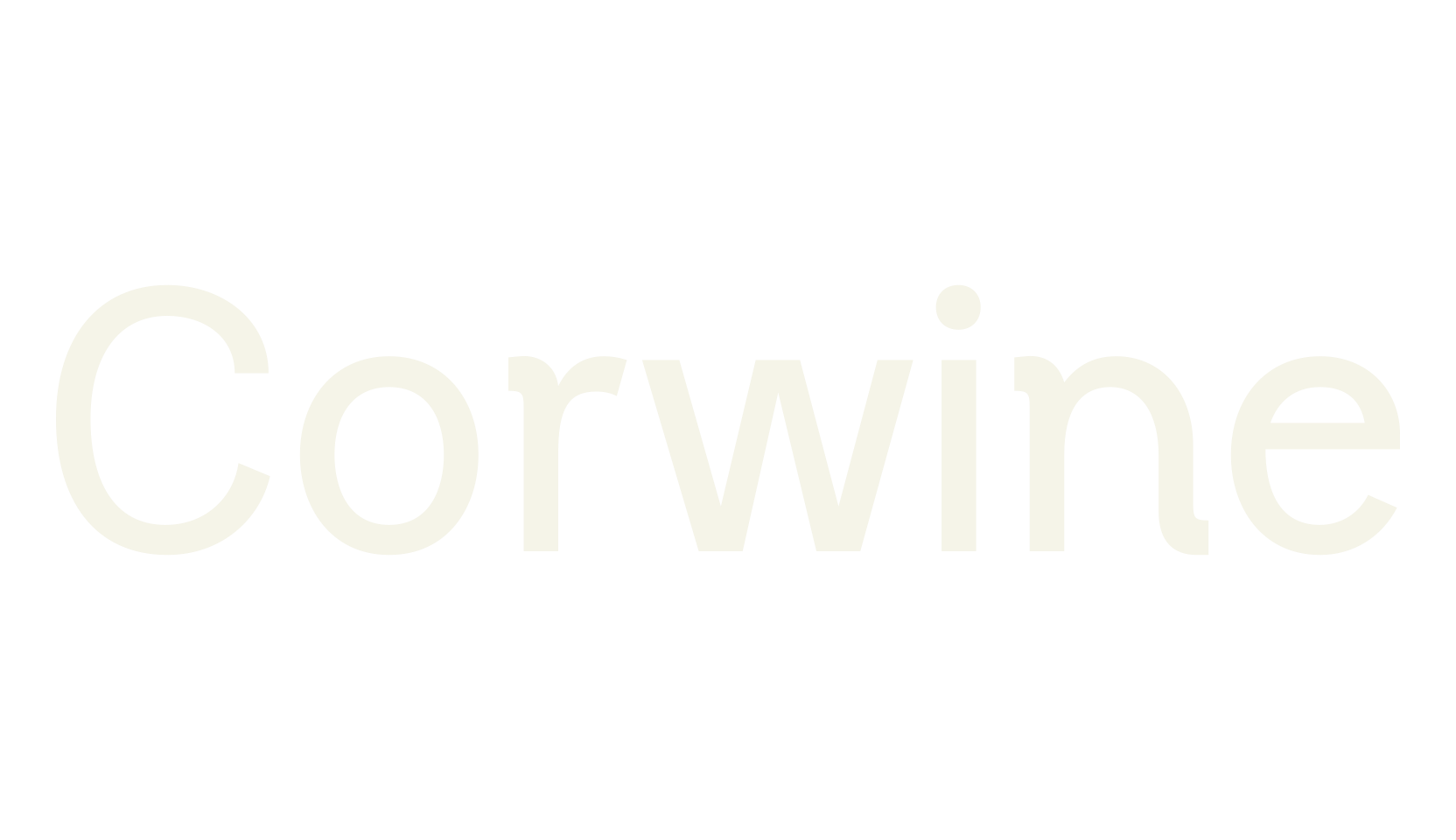 Corwine, readable font preview