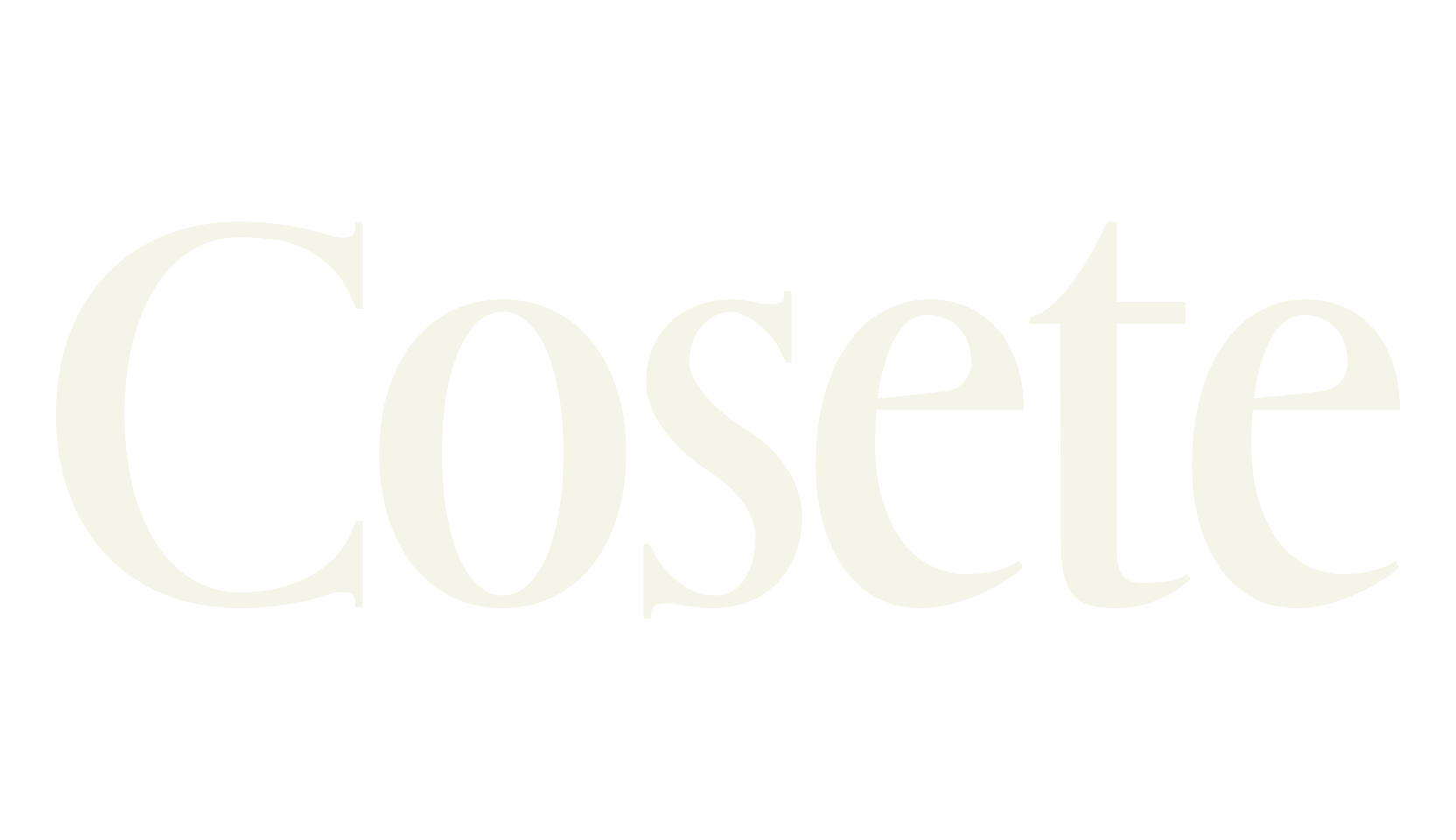 Cosete, serif font preview