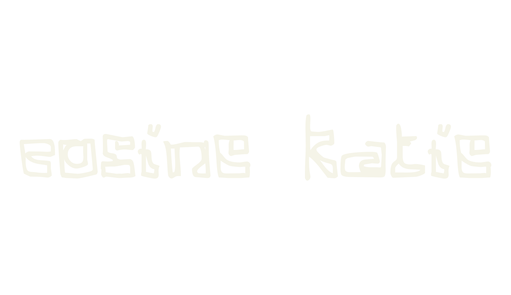Cosine Katie, handwriting font preview
