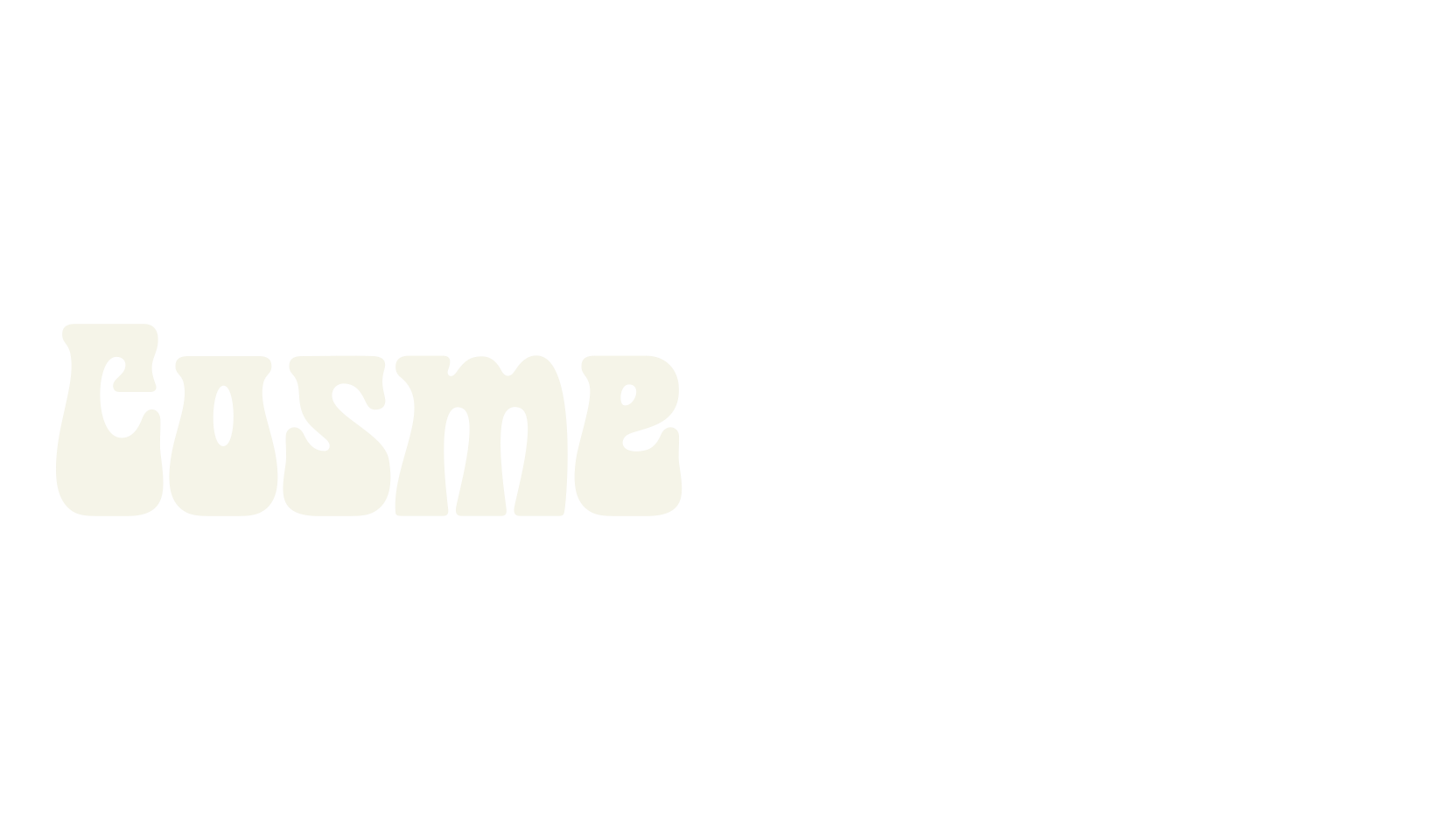 Cosmed Retro, psychedelic font preview