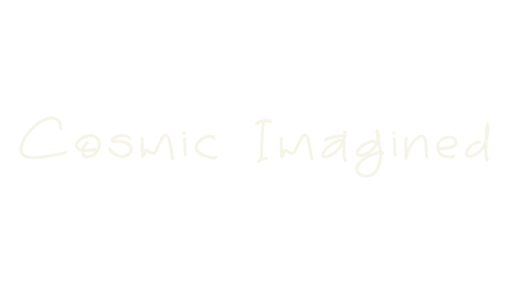 Cosmic Imagined, lettering font preview