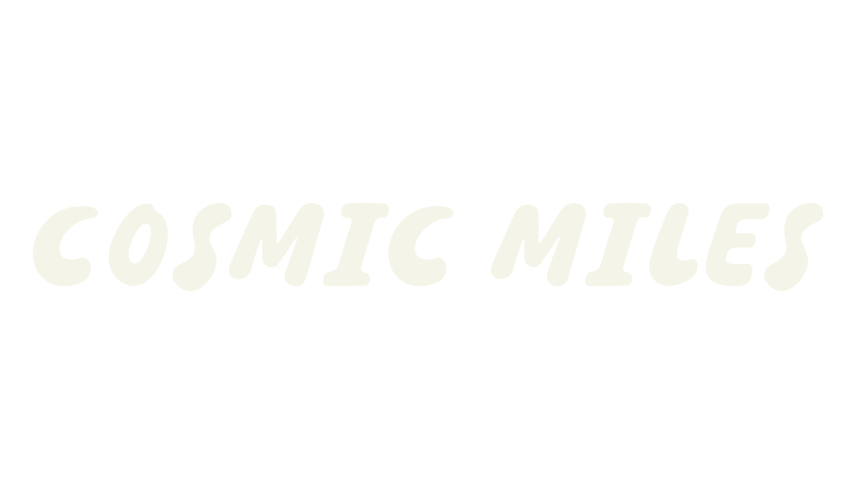 COSMIC MILES, cursive font preview