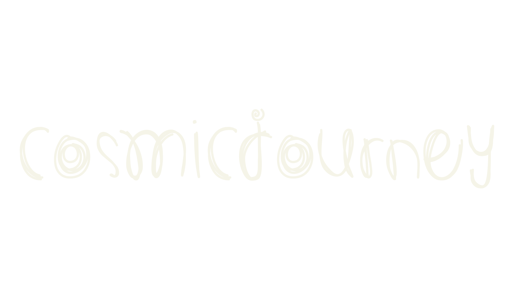 cosmicJourney, handwritten font preview