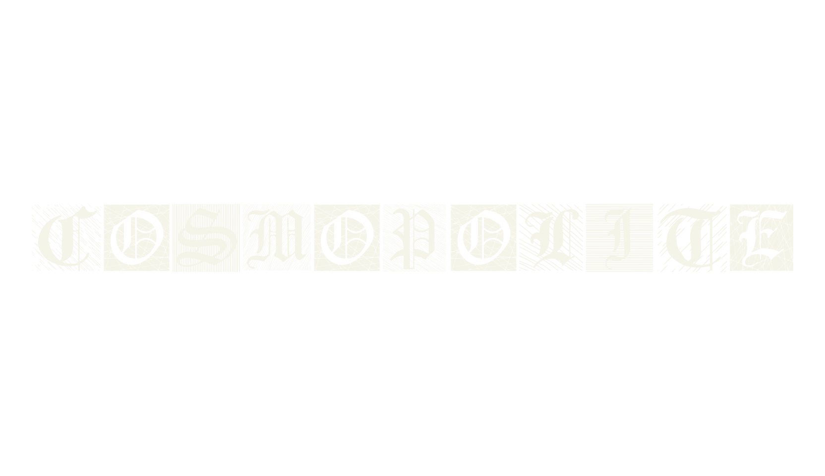 Cosmopolite, gothic font preview