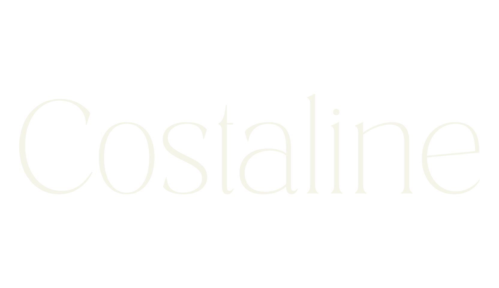 Costaline, serif font preview