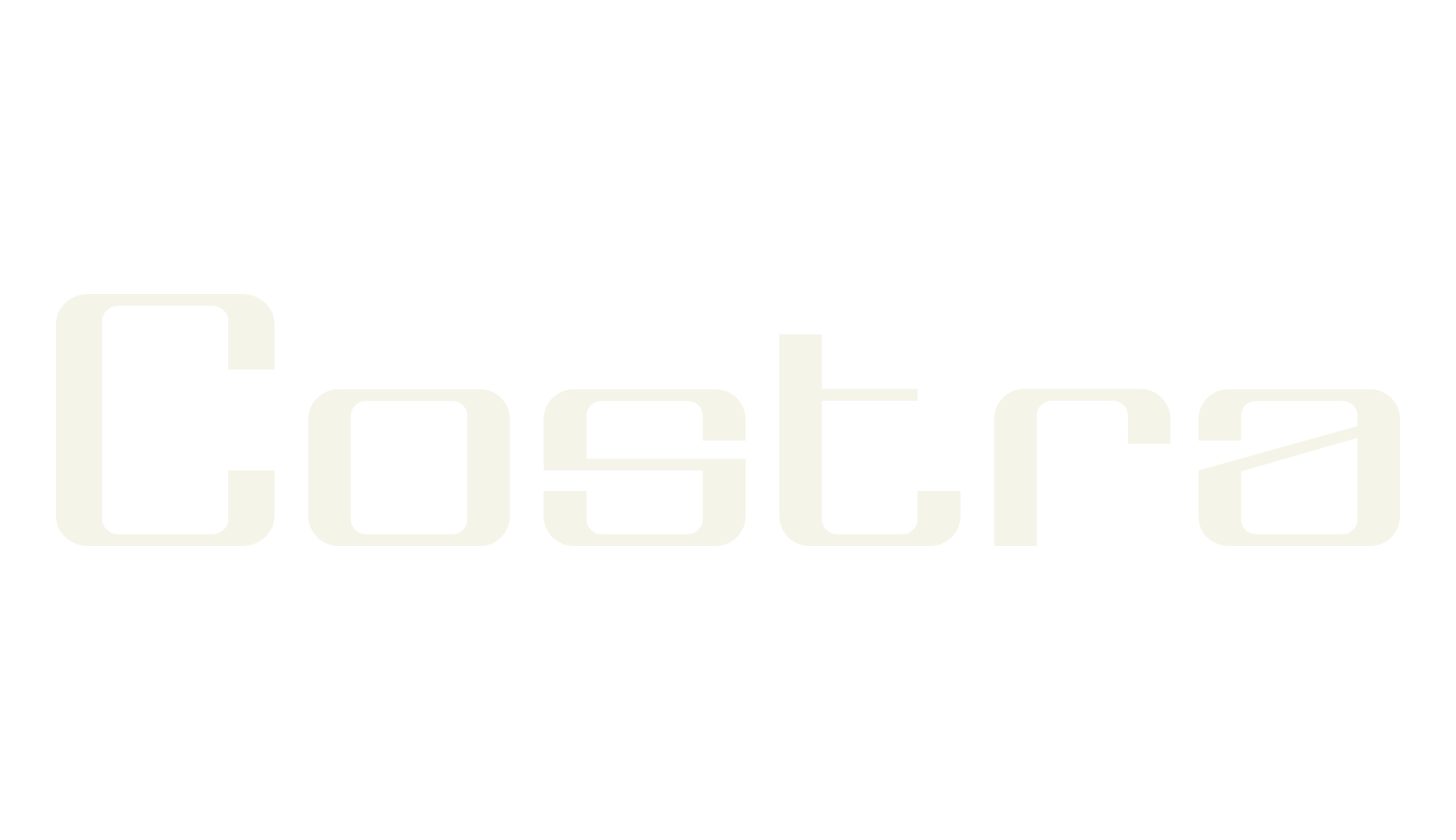 Costra, futuristic font preview