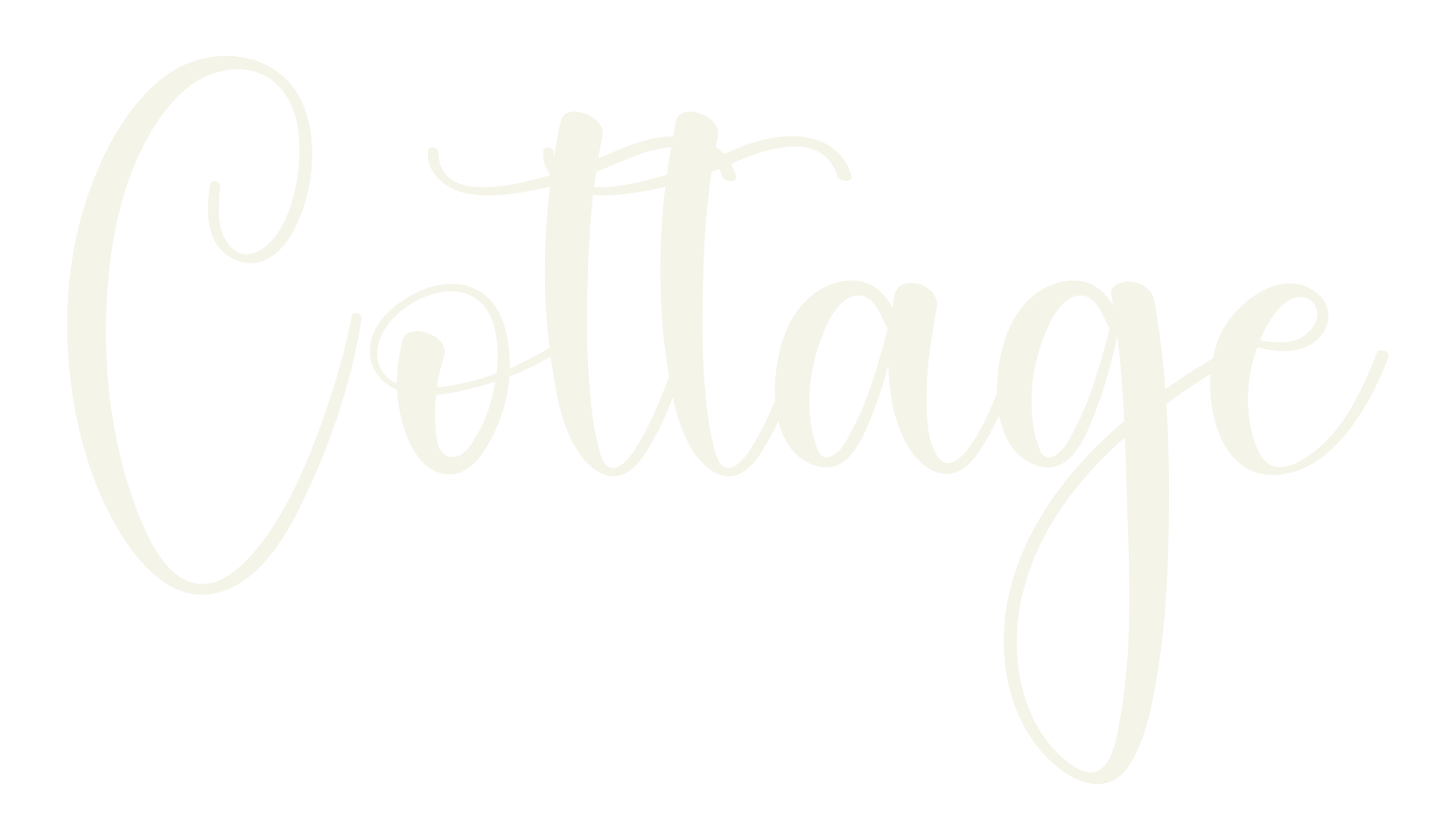 Cottage, calligraphy font preview