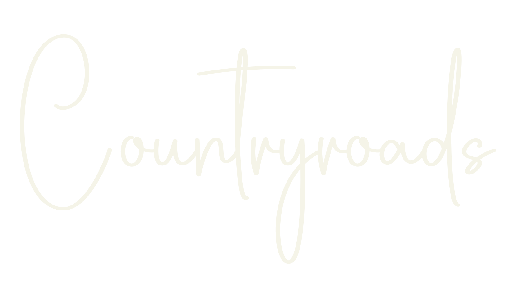 Countryroads, calligraphy font preview