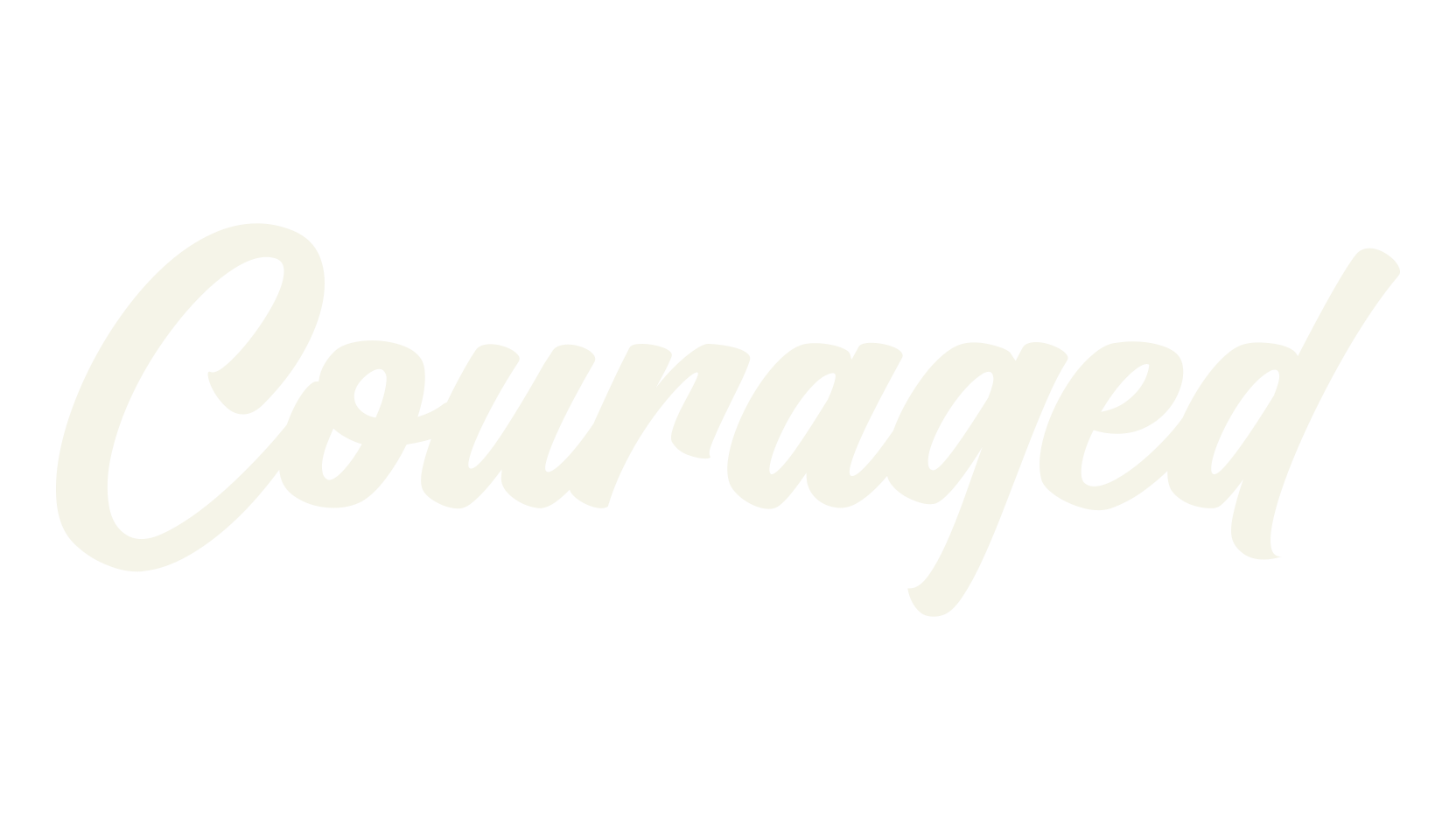 Couraged, calligraphy font preview