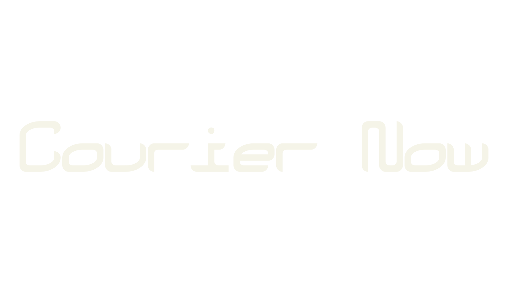 Courier Now, sci-fi font preview