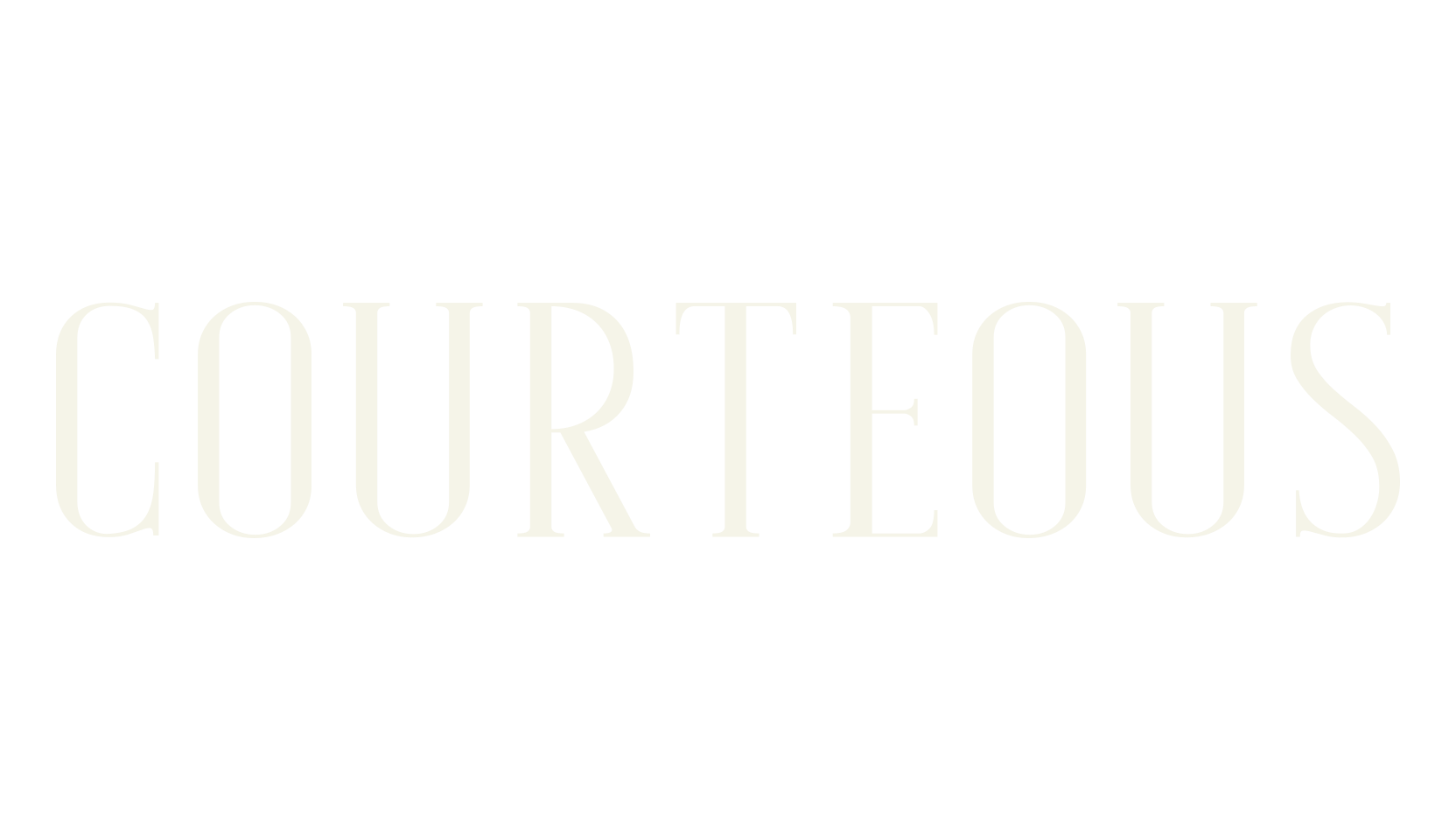 Courteous, serif font preview