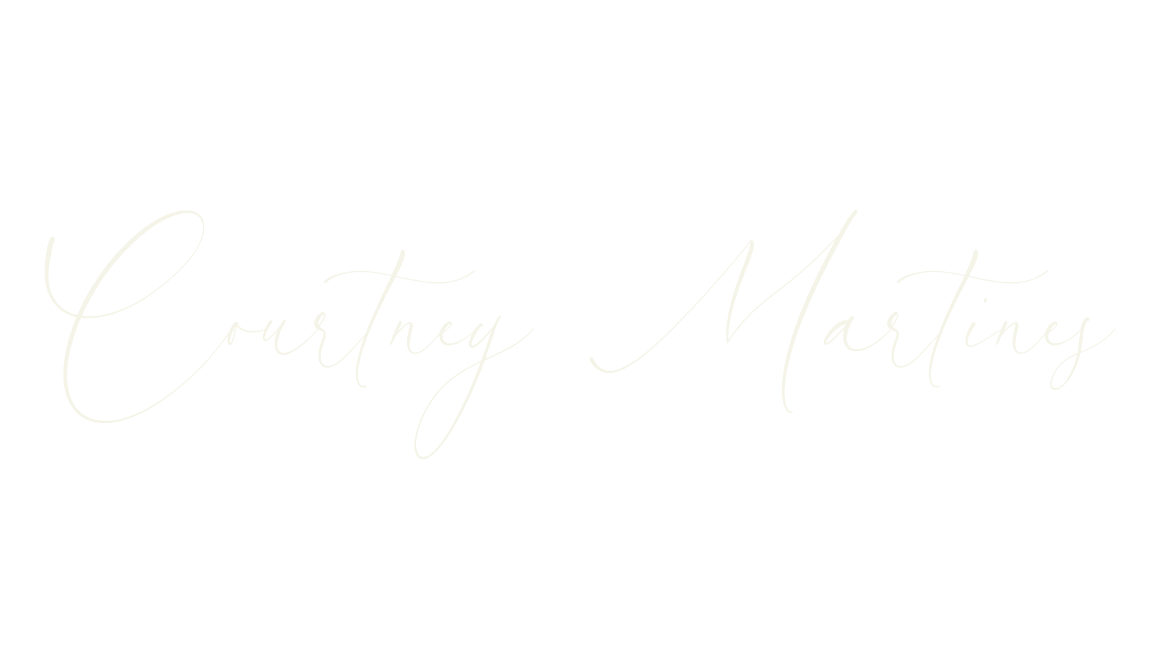 Courtney Martines, fancy font preview