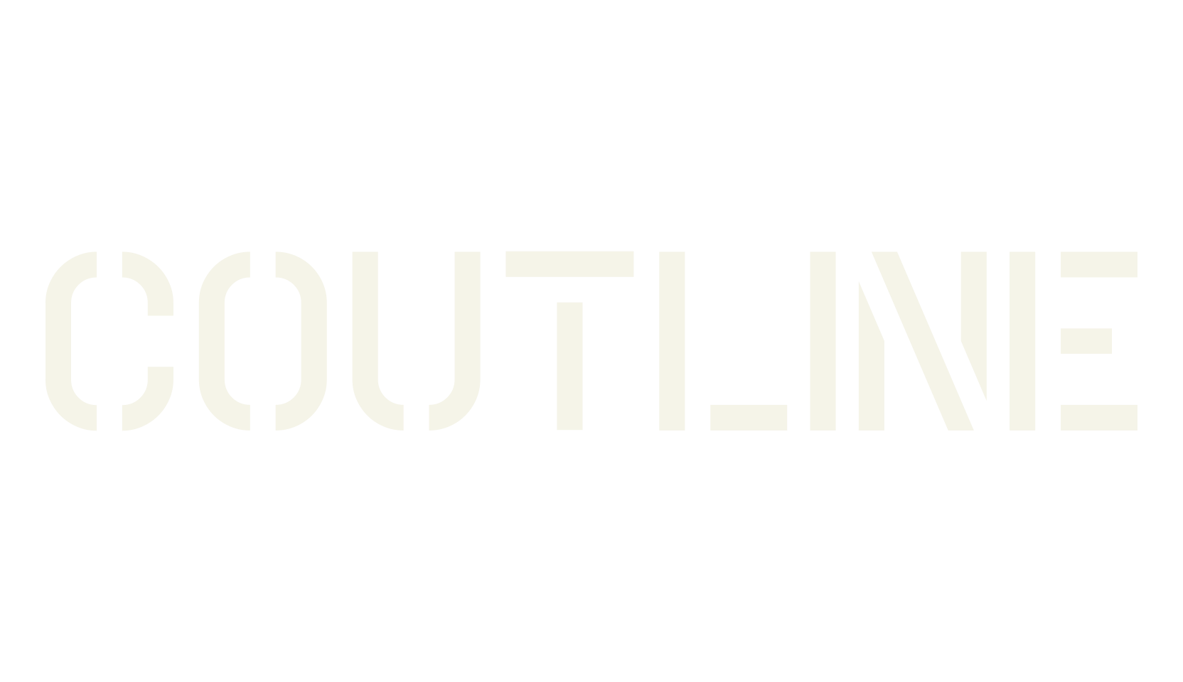 Coutline, fashion script font preview