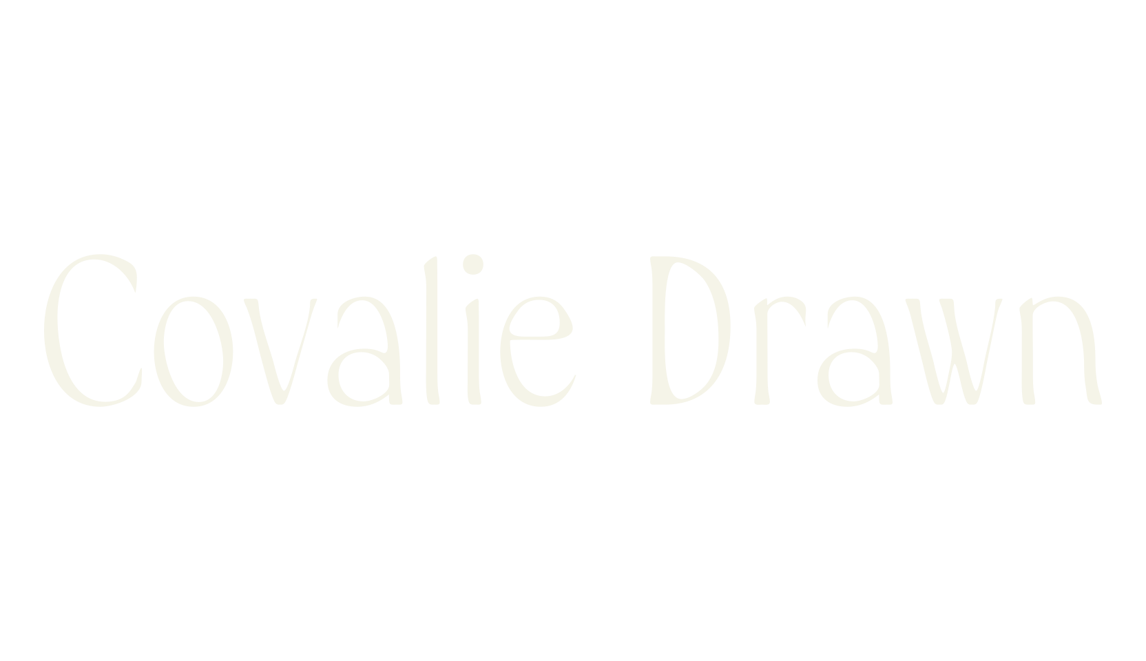 Covalie Drawn, condensed font preview