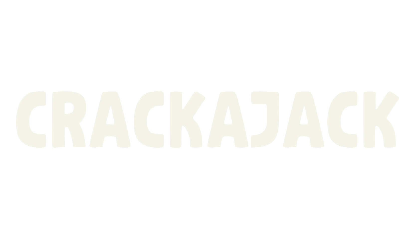 Crackajack, retro font preview