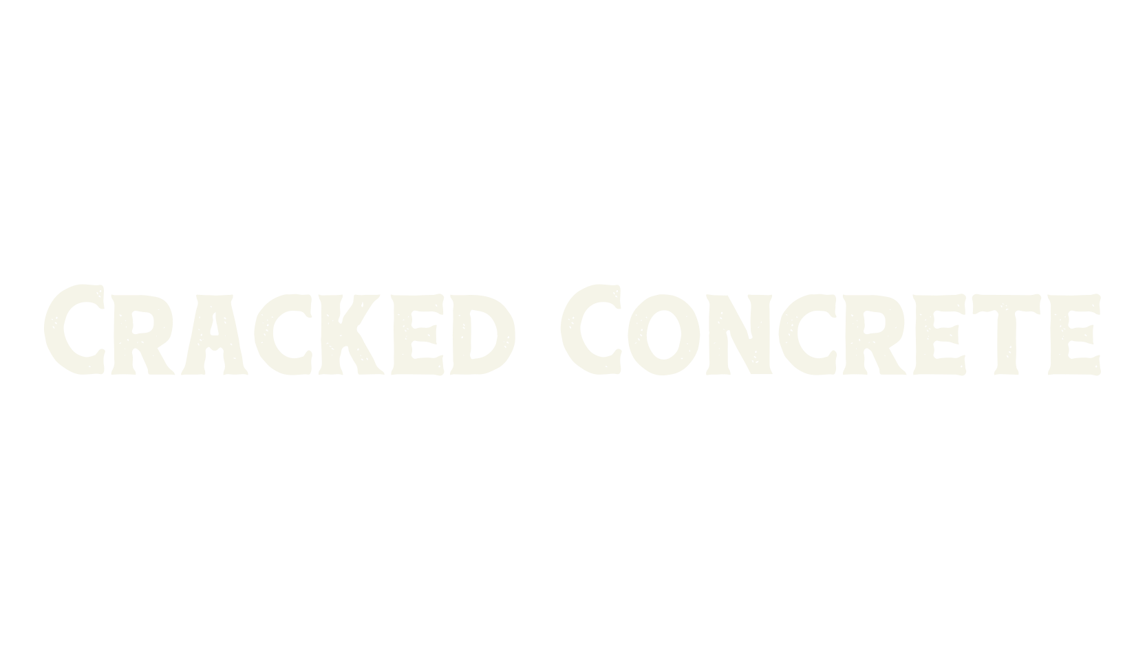 Cracked Concrete, serif font preview