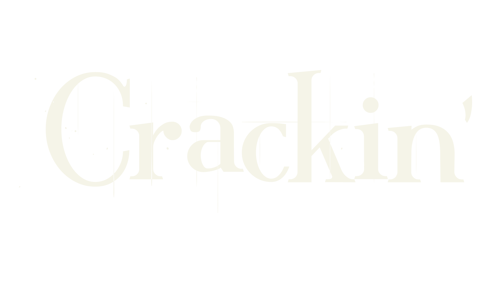 Crackin', serif font preview