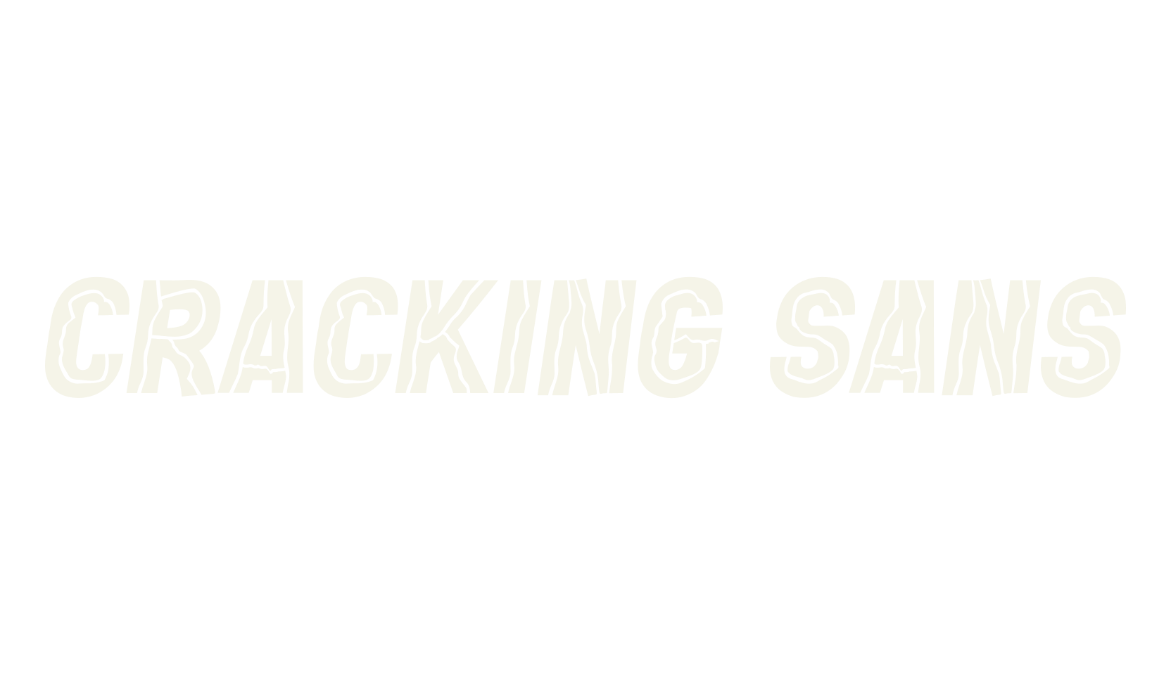 Cracking Sans, canva font preview