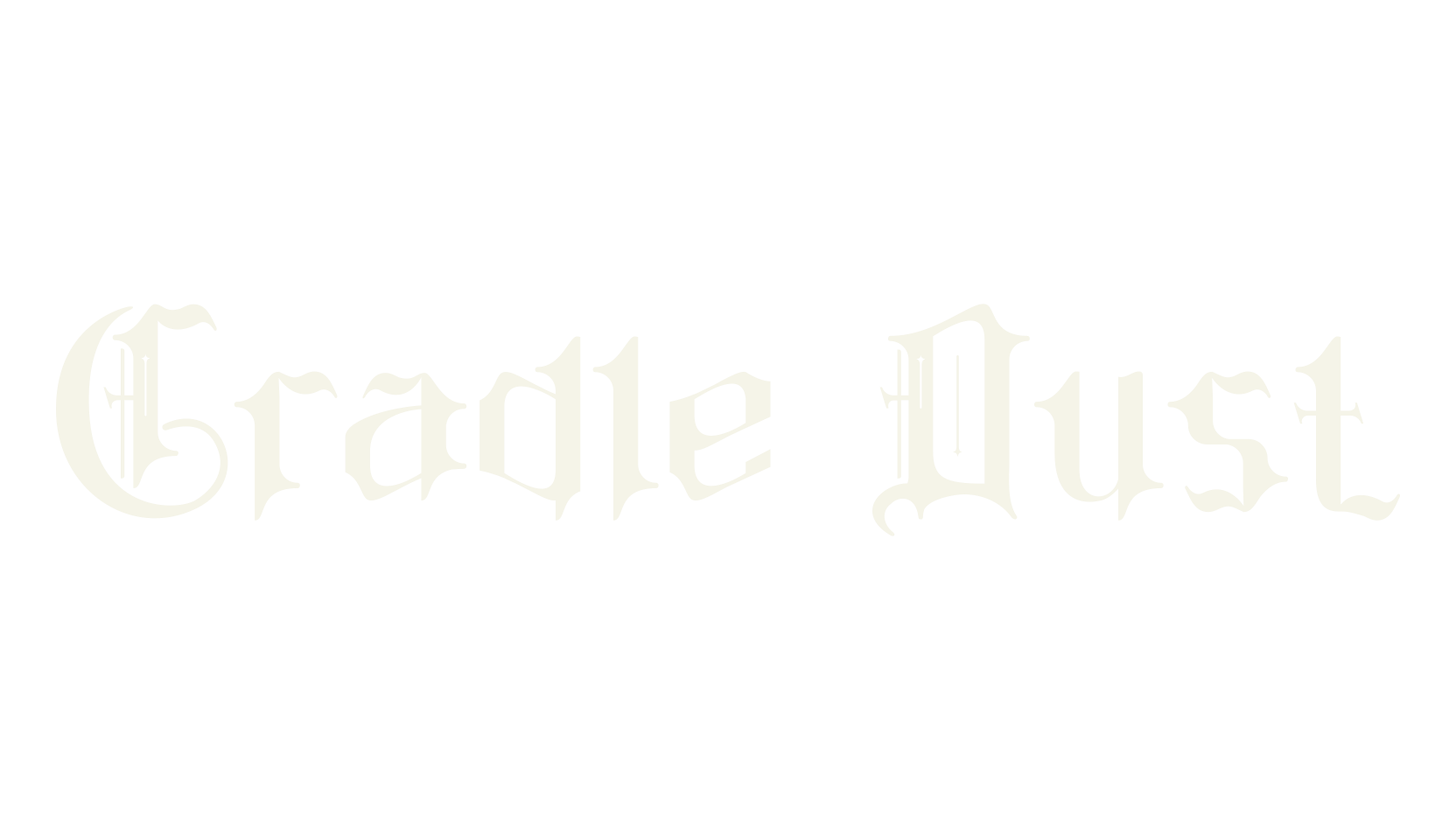 Cradle Dust, display market font preview