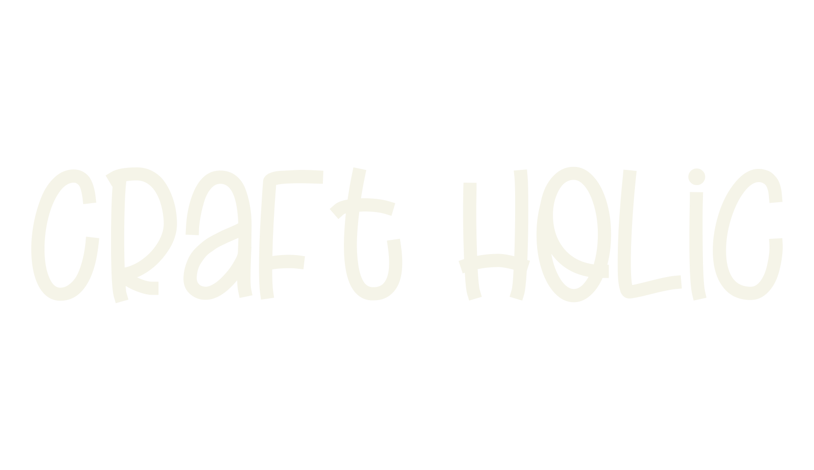 Craft Holic, handwritten font preview