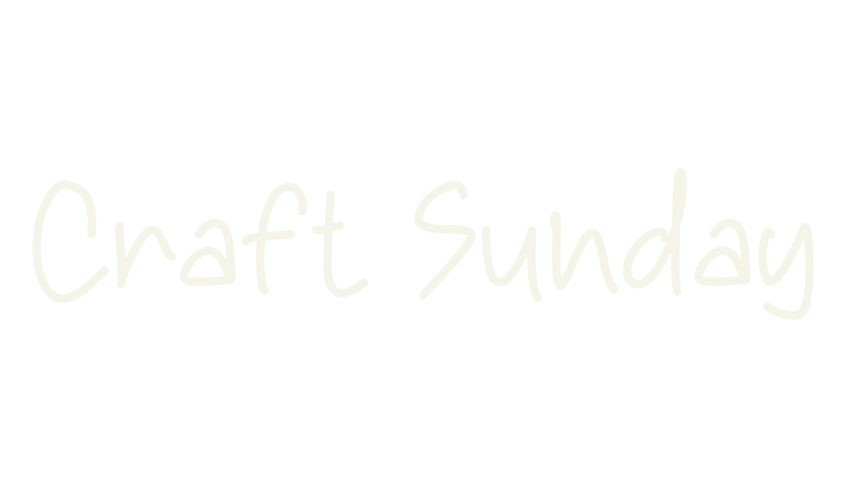 Craft Sunday, handwriting font preview