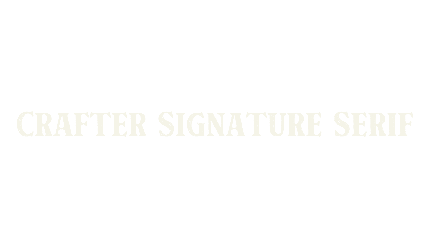 Crafter Signature Serif, cursive font preview