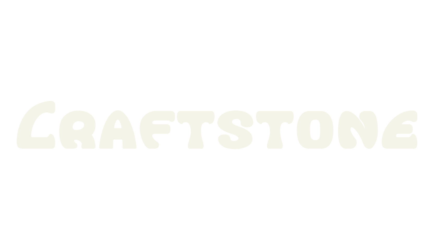 Craftstone, holiday font preview